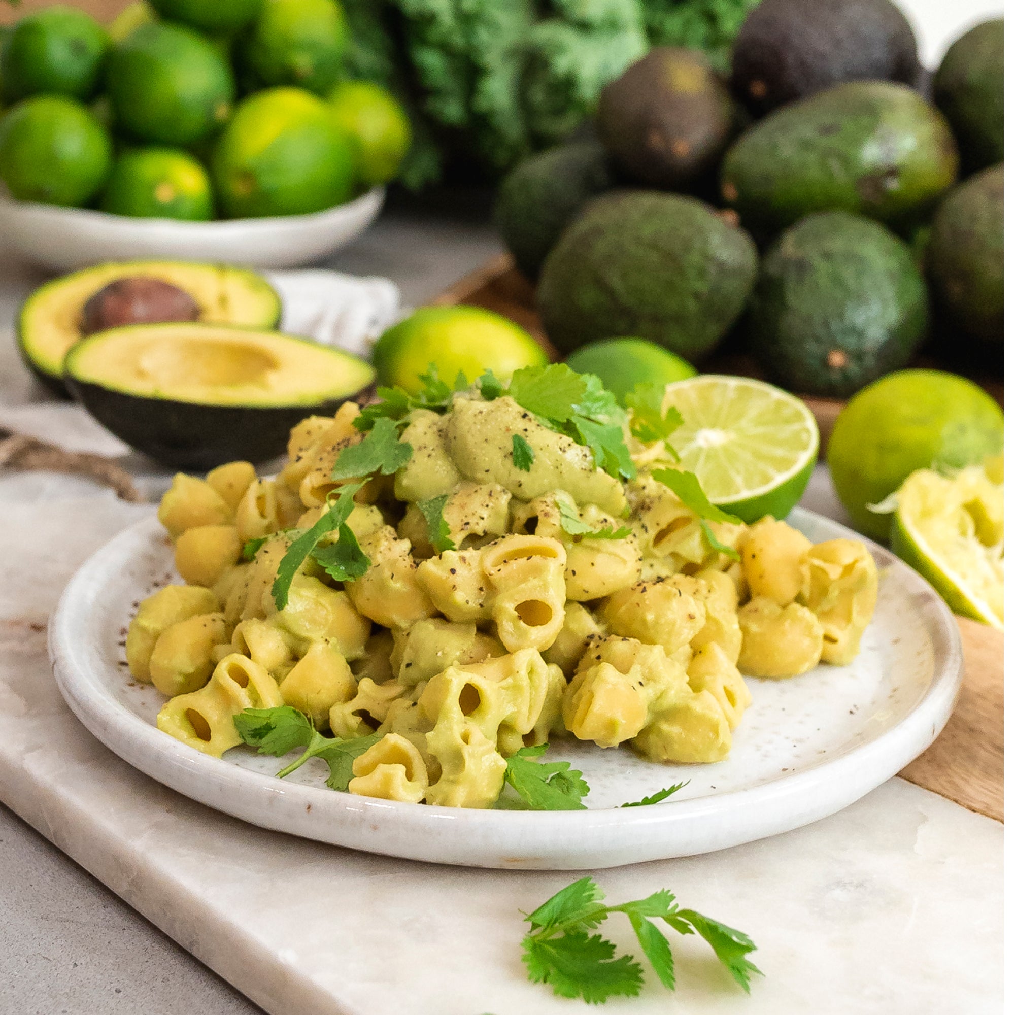Avocado Lime Elbow Pasta – Chickapea
