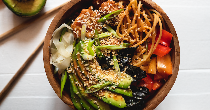 Korean-Inspired Cauliflower Noodle Bowl