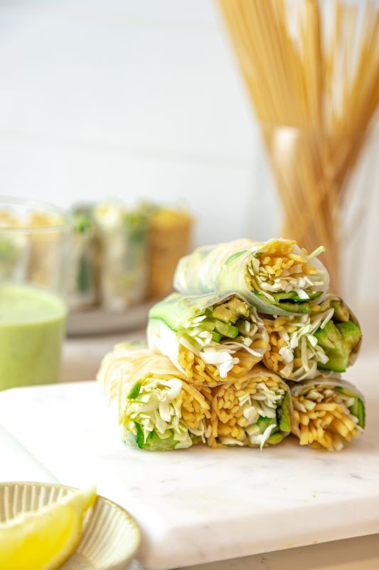 Green Goddess Fresh Spring Rolls