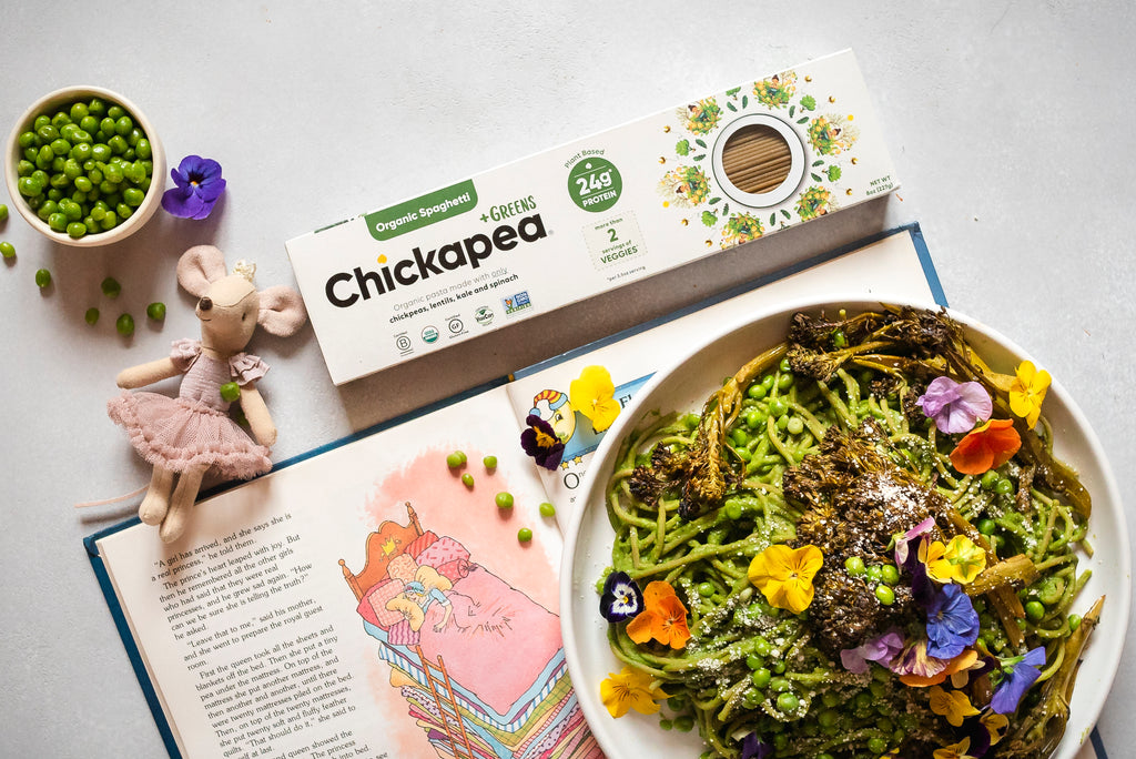 The Princess and the PEA +Greens Spaghetti